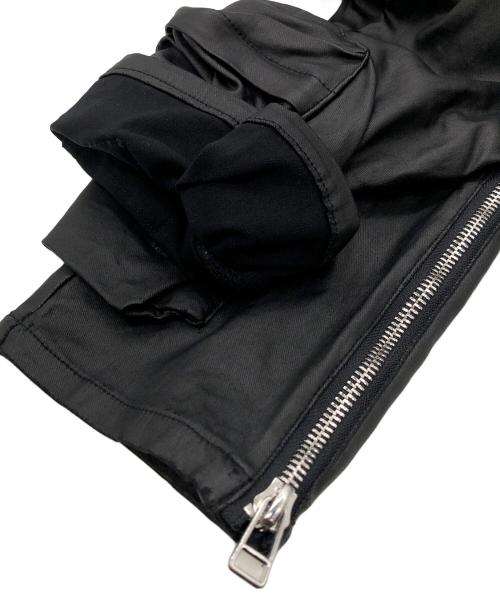 MLVINCE（メルヴィンス）MLVINCE (メルヴィンス) エコレザーカーゴパンツ ブラック サイズ:SIZE 34の古着・服飾アイテム