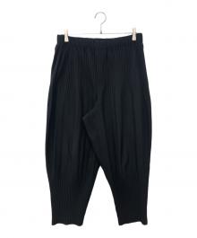 HOMME PLISSE ISSEY MIYAKE（オム プリッセ イッセイ ミヤケ）の古着「BASICS消しプリーツパンツ」｜ブラック