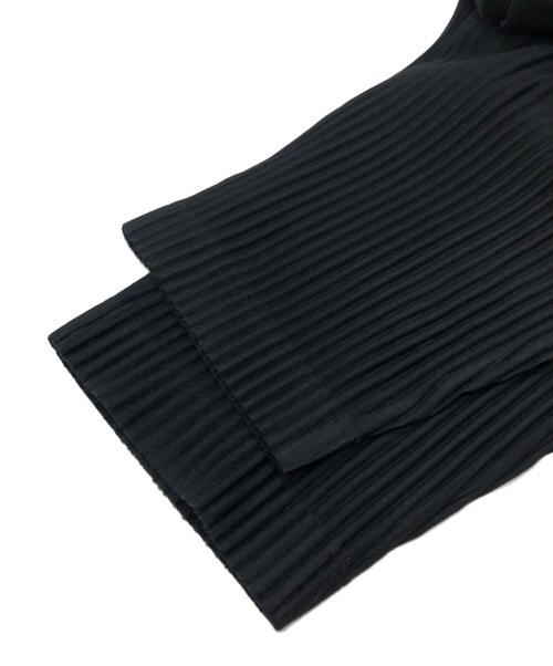 HOMME PLISSE ISSEY MIYAKE（オム プリッセ イッセイ ミヤケ）HOMME PLISSE ISSEY MIYAKE (オム プリッセ イッセイ ミヤケ) BASICS消しプリーツパンツ ブラック サイズ:SIZE 2の古着・服飾アイテム