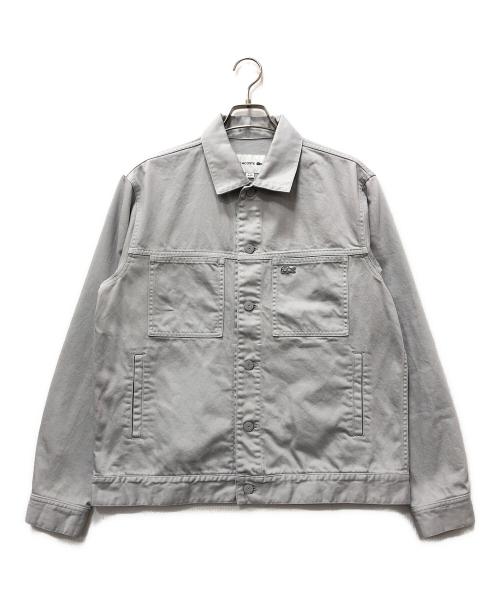 LACOSTE（ラコステ）LACOSTE (ラコステ) ボックスカラーデニムジャケット グレー サイズ:48 未使用品の古着・服飾アイテム