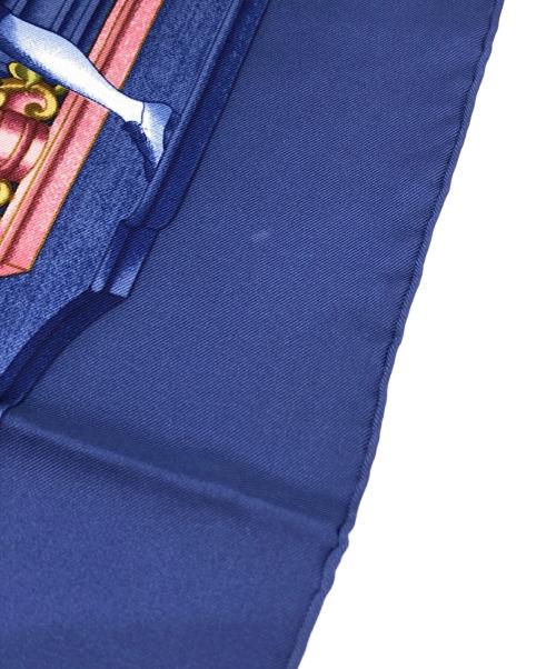 HERMES（エルメス）HERMES (エルメス) カレ90 シルクスカーフ AZVLEJOS ブルー サイズ:下記参照の古着・服飾アイテム