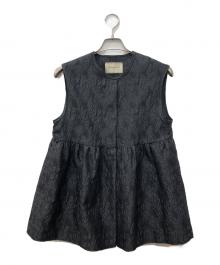 UNITED ARROWS（ユナイテッドアローズ）の古着「GISHA 2トーン ジャガード ベスト」｜ブラック