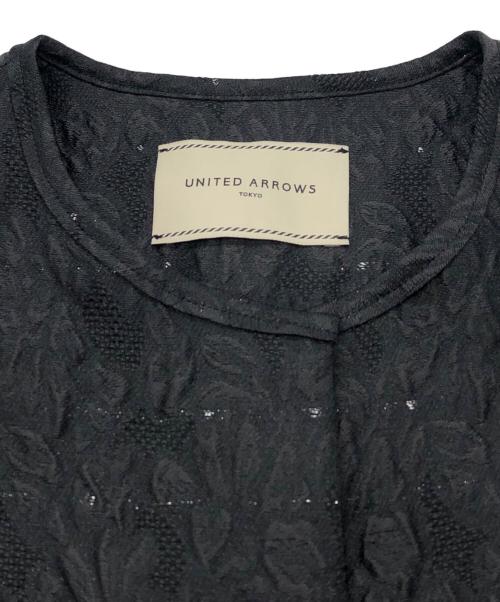 UNITED ARROWS（ユナイテッドアローズ）UNITED ARROWS (ユナイテッドアローズ) GISHA 2トーン ジャガード ベスト ブラック サイズ:FREEの古着・服飾アイテム