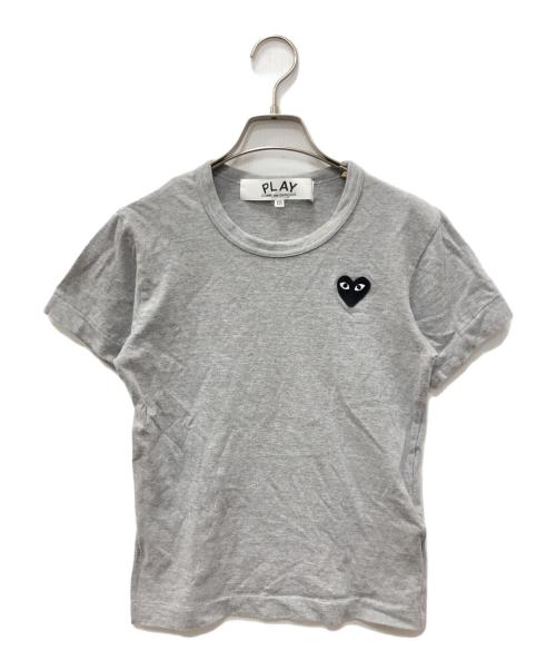 PLAY COMME des GARCONS（プレイコムデギャルソン）PLAY COMME des GARCONS (プレイコムデギャルソン) ハートロゴTシャツ グレー サイズ:SIZE XXSの古着・服飾アイテム