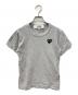 PLAY COMME des GARCONS（プレイコムデギャルソン）の古着「ハートロゴTシャツ」｜グレー