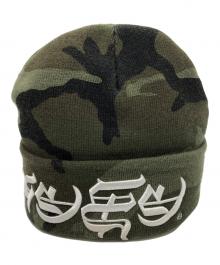 SUPREME（シュプリーム）の古着「New Era Blackletter Beanie」｜グリーン