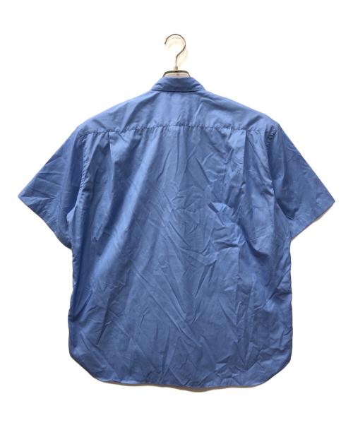 COMME des GARCONS HOMME（コムデギャルソン オム）COMME des GARCONS HOMME (コムデギャルソン オム) 綿ブロード ロゴ 半袖シャツ ブルー サイズ:Sの古着・服飾アイテム