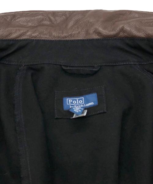POLO RALPH LAUREN（ポロ・ラルフローレン）POLO RALPH LAUREN (ポロ・ラルフローレン) コットンユーティリティージャケット ブラック サイズ:SIZE Mの古着・服飾アイテム