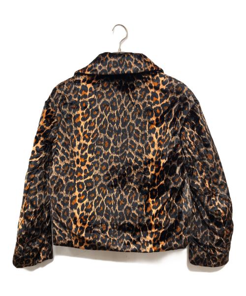DRIES VAN NOTEN（ドリスヴァンノッテン）DRIES VAN NOTEN (ドリスヴァンノッテン) ベルベットレオパードジャケット ブラウン サイズ:Sの古着・服飾アイテム