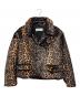 DRIES VAN NOTEN（ドリスヴァンノッテン）の古着「ベルベットレオパードジャケット」｜ブラウン