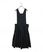 COMME des GARCONS COMME des GARCONSコムデギャルソン コムデギャルソン）の古着「ポリ縮絨ジャンパースカート」｜ブラック