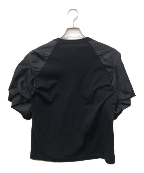 sacai（サカイ）sacai (サカイ) Nylon Twill x Cotton Jersey T-Shirt ブラック サイズ:SIZE 2の古着・服飾アイテム