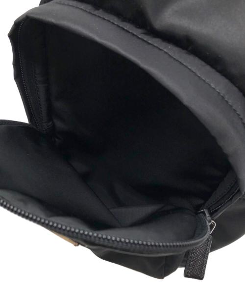 PRADA（プラダ）PRADA (プラダ) Re-Nylon サフィアーノレザーバックパック ブラックの古着・服飾アイテム