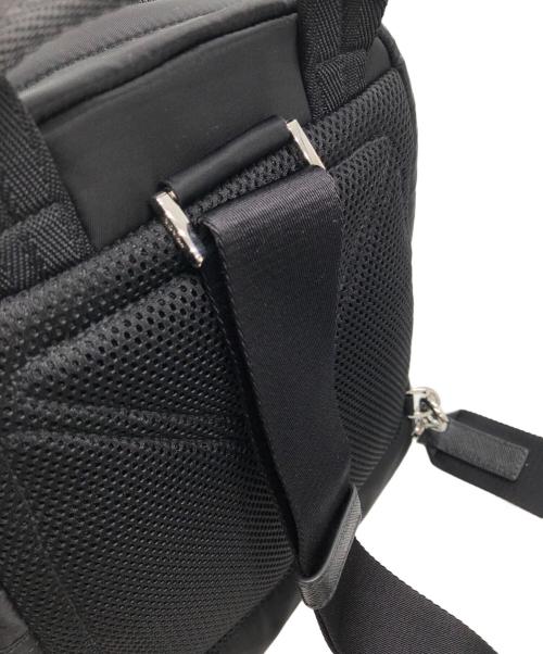 PRADA（プラダ）PRADA (プラダ) Re-Nylon サフィアーノレザーバックパック ブラックの古着・服飾アイテム