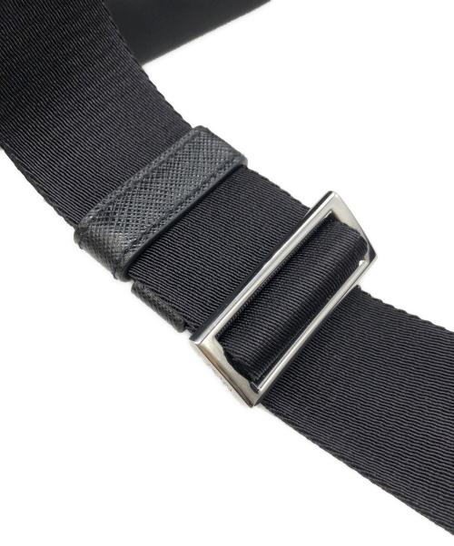 PRADA（プラダ）PRADA (プラダ) Re-Nylon サフィアーノレザーバックパック ブラックの古着・服飾アイテム