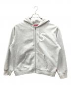SUPREMEシュプリーム）の古着「S Logo Zip Up Hooded Sweatshirt」｜グレー