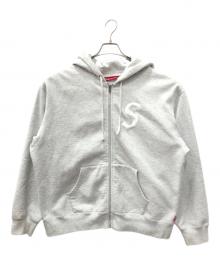 SUPREME（シュプリーム）の古着「S Logo Zip Up Hooded Sweatshirt」｜グレー