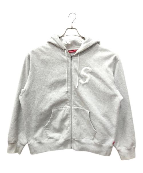 SUPREME（シュプリーム）SUPREME (シュプリーム) S Logo Zip Up Hooded Sweatshirt グレー サイズ:SIZE Lの古着・服飾アイテム