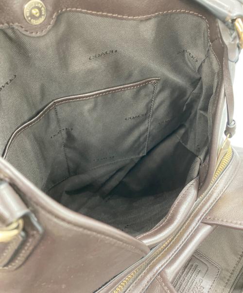 COACH（コーチ）COACH (コーチ) シグネチャー イーディ ハンドバッグ ブラウンの古着・服飾アイテム