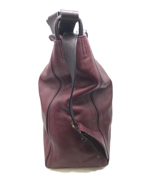 MOTHERHOUSE（マザーハウス）MOTHERHOUSE (マザーハウス) yozora 3WAYレザートートバッグ ワインレッドの古着・服飾アイテム