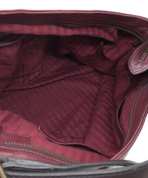 MOTHERHOUSE（マザーハウス）MOTHERHOUSE (マザーハウス) yozora 3WAYレザートートバッグ ワインレッドの古着・服飾アイテム