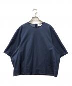 UNITED ARROWSユナイテッドアローズ）の古着「トリコット フォーム Tシャツ」｜インディゴ