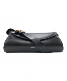 JIL SANDER（ジルサンダー）の古着「Cannolo Grande/カンノーロ グランデショルダーバッグ」｜ブラック