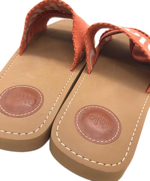 Chloe（クロエ）Chloe (クロエ) Woody フラットミュール オレンジ×ブラウン サイズ:SIZE 37の古着・服飾アイテム