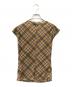 taottao (タオタオ) Plaid Mesh Star Cutout Tshirt ブラウン サイズ:SIZE S：9000円