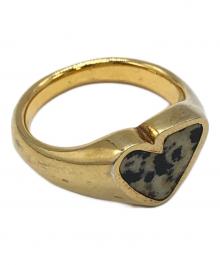 Preek（プリーク）の古着「HEART STONE RING GD」｜ゴールド
