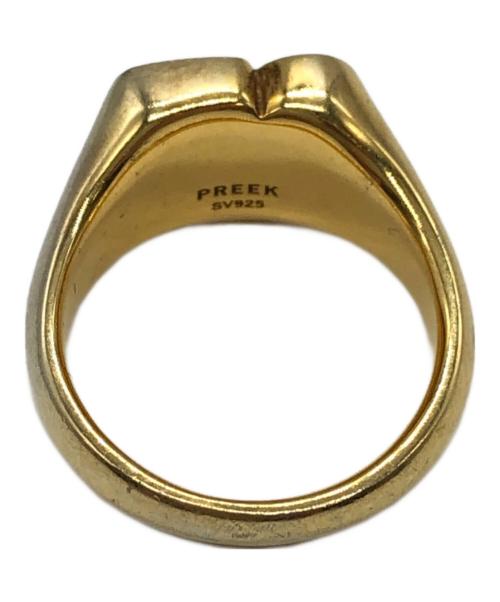 Preek（プリーク）Preek (プリーク) HEART STONE RING GD ゴールド サイズ:13号の古着・服飾アイテム