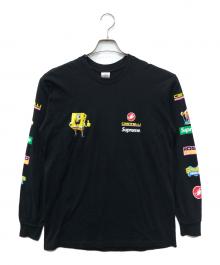 SUPREME（シュプリーム）の古着「SPONGE BOB Castelli Racing L/S Tee」｜ブラック