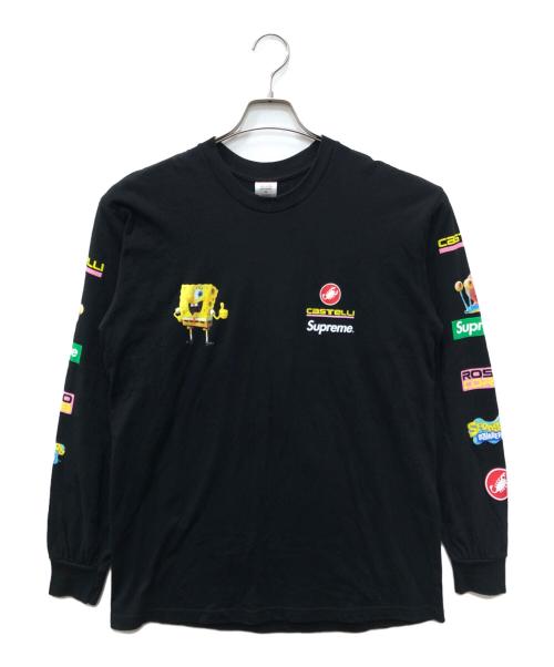 SUPREME（シュプリーム）SUPREME (シュプリーム) SPONGE BOB Castelli Racing L/S Tee ブラック サイズ:SIZE Mの古着・服飾アイテム