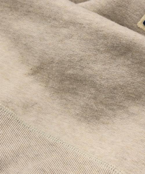 POLO RALPH LAUREN（ポロ・ラルフローレン）POLO RALPH LAUREN (ポロ・ラルフローレン) ロゴワッペンクルーネックスウェット ベージュ サイズ:SIZE Lの古着・服飾アイテム