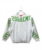SUPREMEシュプリーム）の古着「Multi Arc Crewneck Sweatshirt」｜グレー×グリーン
