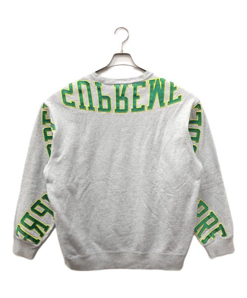 SUPREME（シュプリーム）SUPREME (シュプリーム) Multi Arc Crewneck Sweatshirt グレー×グリーン サイズ:SIZE Lの古着・服飾アイテム