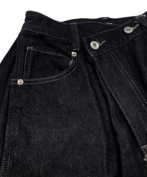 MAISON SPECIAL（メゾンスペシャル）MAISON SPECIAL (メゾンスペシャル) Side-Tuck Cocoon Denim Pants インディゴ サイズ:SIZE 38の古着・服飾アイテム