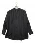 YANTOR（ヤントル）の古着「Pin-stripe Khadi Cotton Long Shirt/ピンストライプ カディコットン ロングシャツ」｜ブラック