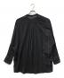 YANTOR (ヤントル) Pin-stripe Khadi Cotton Long Shirt/ピンストライプ カディコットン ロングシャツ ブラック サイズ:SIZE M：15000円