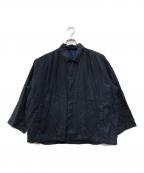 Porter Classicポータークラシック）の古着「FARMER'S LINEN GATHERED JACKET/ファーマーズリネンギャザージャケット」｜インディゴ