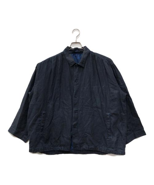 Porter Classic（ポータークラシック）Porter Classic (ポータークラシック) FARMER'S LINEN GATHERED JACKET/ファーマーズリネンギャザージャケット インディゴ サイズ:SIZE 2の古着・服飾アイテム