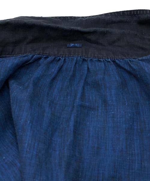 Porter Classic（ポータークラシック）Porter Classic (ポータークラシック) FARMER'S LINEN GATHERED JACKET/ファーマーズリネンギャザージャケット インディゴ サイズ:SIZE 2の古着・服飾アイテム