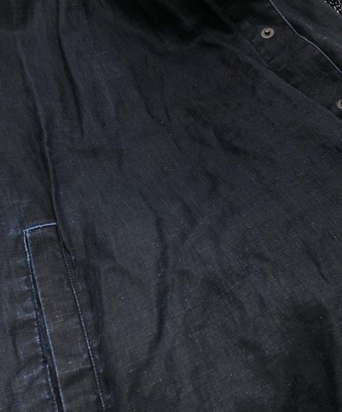 Porter Classic（ポータークラシック）Porter Classic (ポータークラシック) FARMER'S LINEN GATHERED JACKET/ファーマーズリネンギャザージャケット インディゴ サイズ:SIZE 2の古着・服飾アイテム