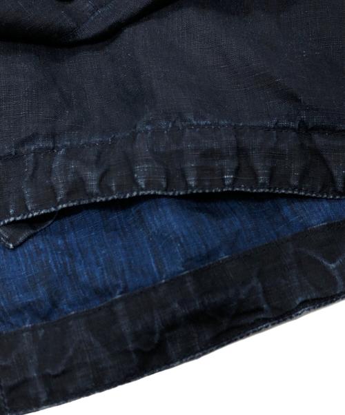 Porter Classic（ポータークラシック）Porter Classic (ポータークラシック) FARMER'S LINEN GATHERED JACKET/ファーマーズリネンギャザージャケット インディゴ サイズ:SIZE 2の古着・服飾アイテム