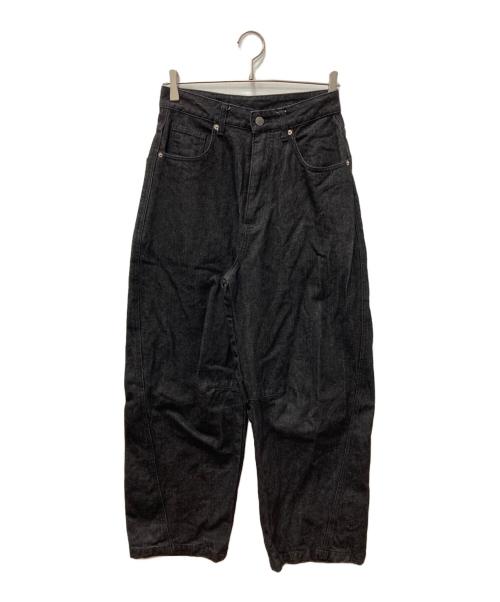 Noremid（ノーリミッド）Noremid (ノーリミッド) バック刺繍バギーデニムパンツ ブラック サイズ:SIZE Sの古着・服飾アイテム
