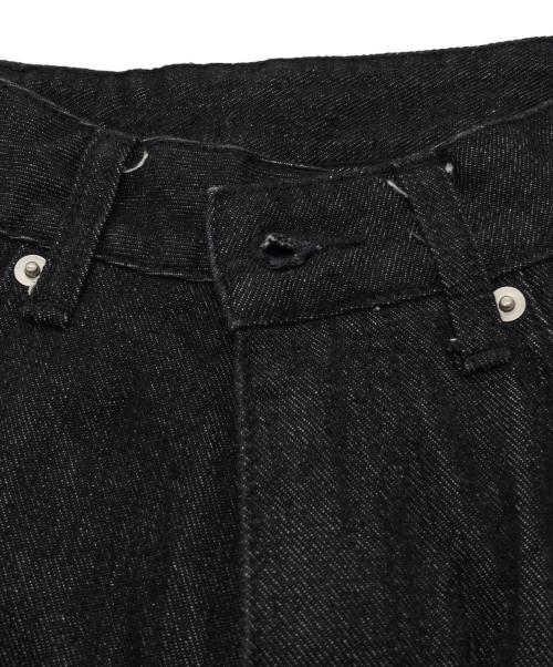 Noremid（ノーリミッド）Noremid (ノーリミッド) バック刺繍バギーデニムパンツ ブラック サイズ:SIZE Sの古着・服飾アイテム