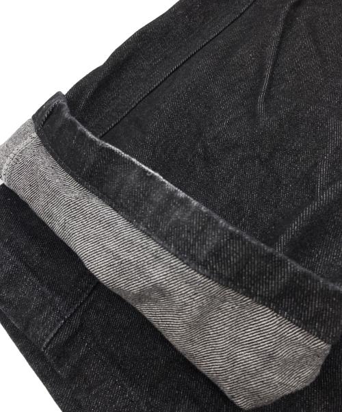 Noremid（ノーリミッド）Noremid (ノーリミッド) バック刺繍バギーデニムパンツ ブラック サイズ:SIZE Sの古着・服飾アイテム