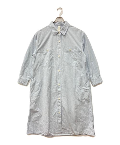 MHL（マーガレットハウエル）MHL (マーガレットハウエル) END ON END COTTON WEAVE ブルー サイズ:2の古着・服飾アイテム