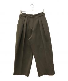 TODAYFUL（トゥデイフル）の古着「Bonding Wide Trousers」｜カーキ