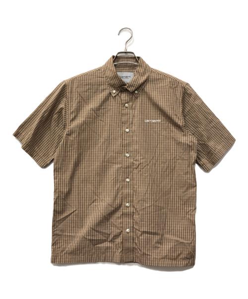 CarHartt（カーハート）CarHartt (カーハート) S/S GROFF SHIRT ブラウン サイズ:XSの古着・服飾アイテム